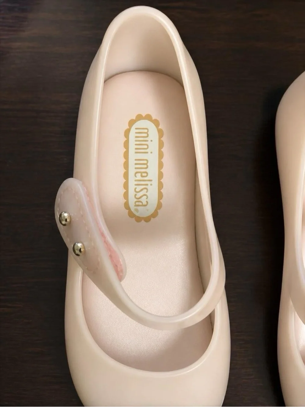 Mini Melissa Butterfly Mary Jane Jelly Flats Cream Toddler US 8